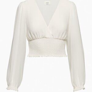 Aritzia Wilfred Wistful Long Sleeve Blouse